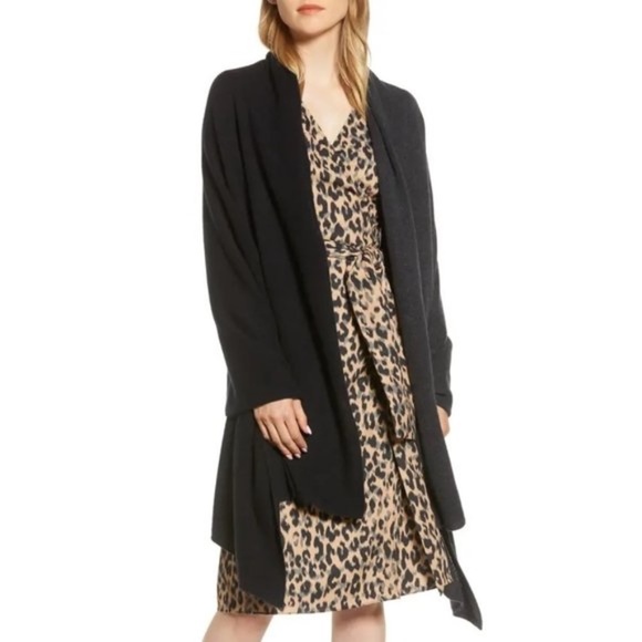 Halogen Colorblock Cashmere Wrap - Picture 3 of 6